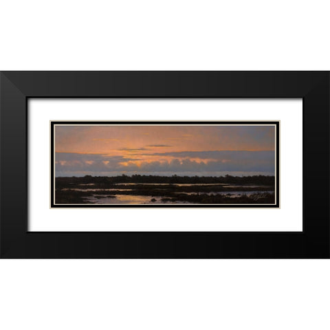 Assateague Sunset 2 Black Modern Wood Framed Art Print with Double Matting by Goebel, Wilhelm
