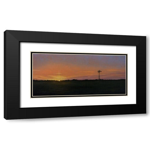 Days End Black Modern Wood Framed Art Print with Double Matting by Goebel, Wilhelm