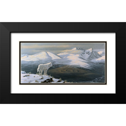 Vantage Point Black Modern Wood Framed Art Print with Double Matting by Goebel, Wilhelm
