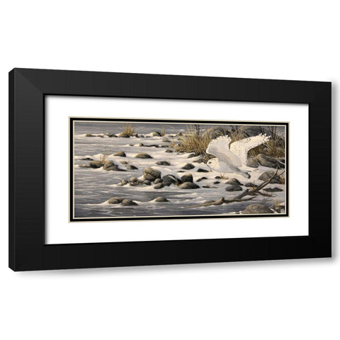On The Move Black Modern Wood Framed Art Print with Double Matting by Goebel, Wilhelm