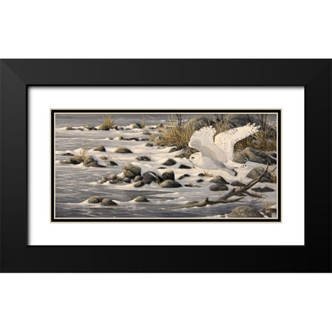 On The Move Black Modern Wood Framed Art Print with Double Matting by Goebel, Wilhelm