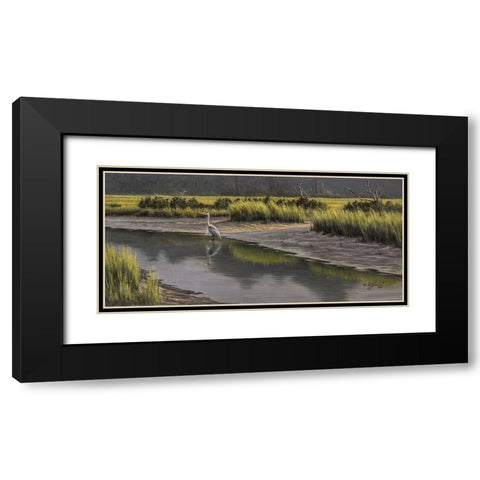 Tidal Gut Black Modern Wood Framed Art Print with Double Matting by Goebel, Wilhelm