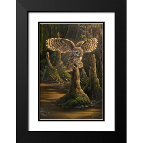 Translucence Black Modern Wood Framed Art Print with Double Matting by Goebel, Wilhelm