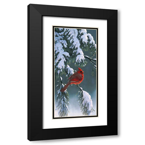 Winter Light 1 Black Modern Wood Framed Art Print with Double Matting by Goebel, Wilhelm