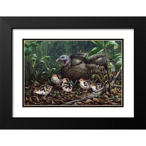 Fruits Of Labor Black Modern Wood Framed Art Print with Double Matting by Goebel, Wilhelm