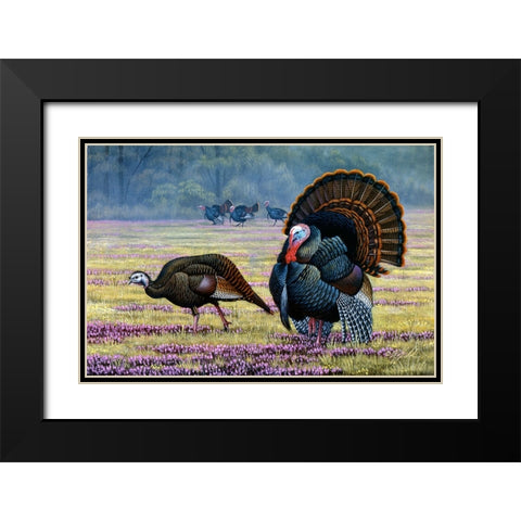 Commanding Attention Black Modern Wood Framed Art Print with Double Matting by Goebel, Wilhelm