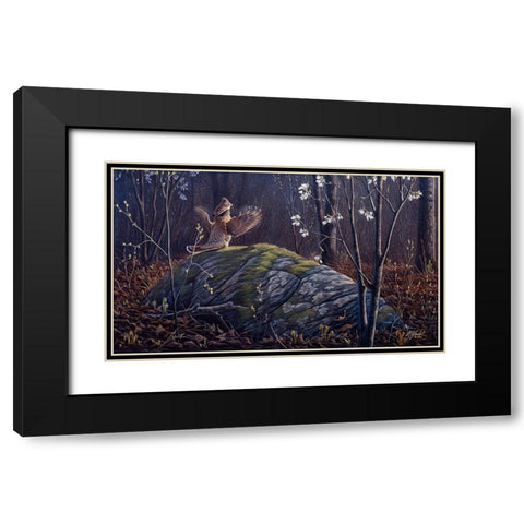 Rock N Roll Black Modern Wood Framed Art Print with Double Matting by Goebel, Wilhelm