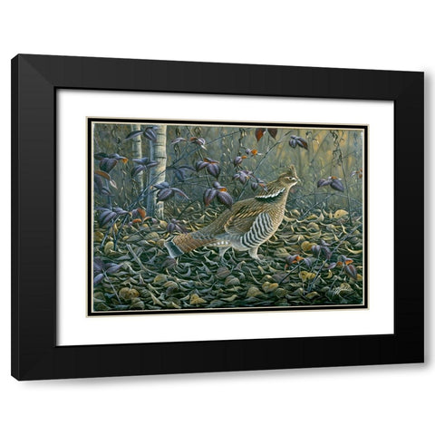 In The Rough Black Modern Wood Framed Art Print with Double Matting by Goebel, Wilhelm
