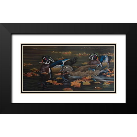 Wg10020710003Rlg Black Modern Wood Framed Art Print with Double Matting by Goebel, Wilhelm