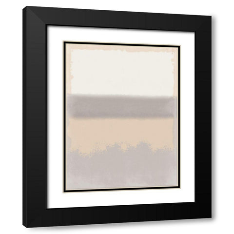 Grey Matter Black Modern Wood Framed Art Print with Double Matting by Adebowale