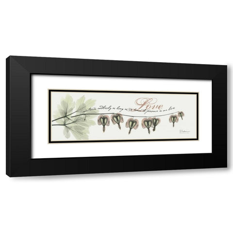 Bleeding Heart Love Black Modern Wood Framed Art Print with Double Matting by Koetsier, Albert