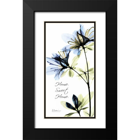 Azalea Black Modern Wood Framed Art Print with Double Matting by Koetsier, Albert