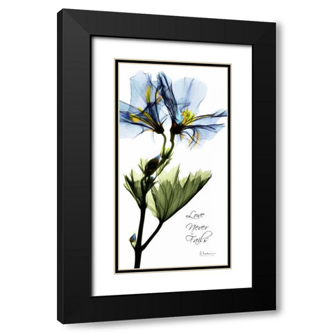 Geranium Black Modern Wood Framed Art Print with Double Matting by Koetsier, Albert