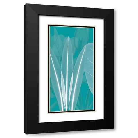 Teal Black Modern Wood Framed Art Print with Double Matting by Koetsier, Albert