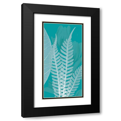 Teal Black Modern Wood Framed Art Print with Double Matting by Koetsier, Albert