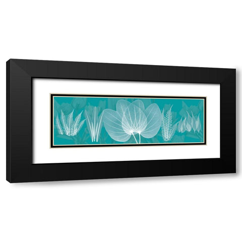 Teal Black Modern Wood Framed Art Print with Double Matting by Koetsier, Albert