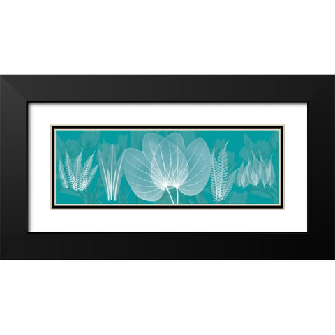 Teal Black Modern Wood Framed Art Print with Double Matting by Koetsier, Albert