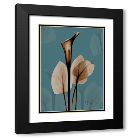 Fields of Blue I Black Modern Wood Framed Art Print with Double Matting by Koetsier, Albert