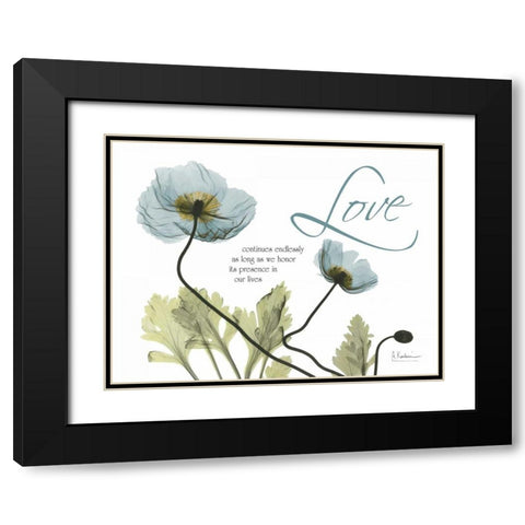 Love Poppies Black Modern Wood Framed Art Print with Double Matting by Koetsier, Albert