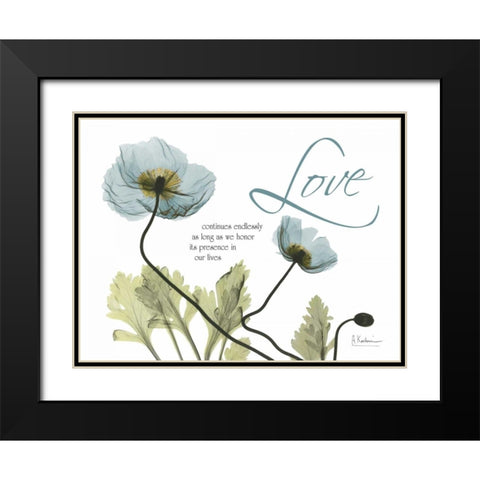 Love Poppies Black Modern Wood Framed Art Print with Double Matting by Koetsier, Albert