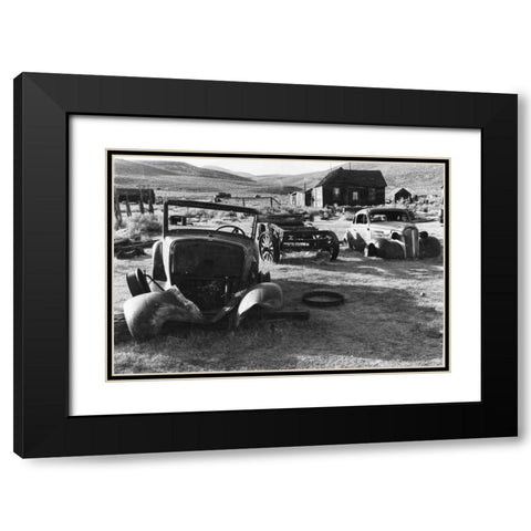 Bodi Parking Black Modern Wood Framed Art Print with Double Matting by Koetsier, Albert