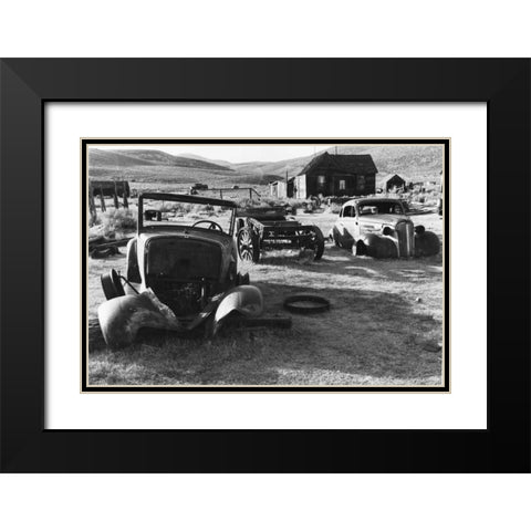 Bodi Parking Black Modern Wood Framed Art Print with Double Matting by Koetsier, Albert