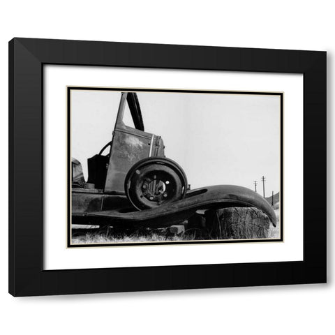 Bodi Truck Black Modern Wood Framed Art Print with Double Matting by Koetsier, Albert