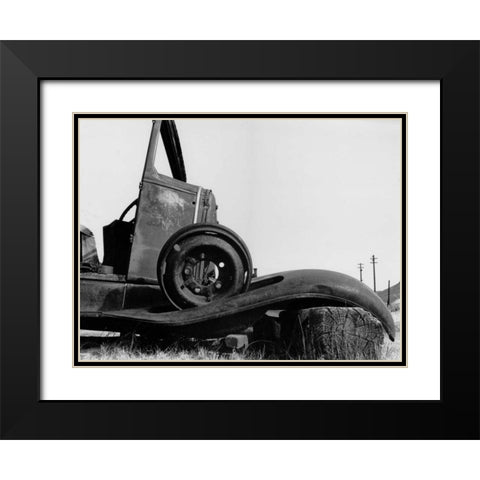 Bodi Truck Black Modern Wood Framed Art Print with Double Matting by Koetsier, Albert