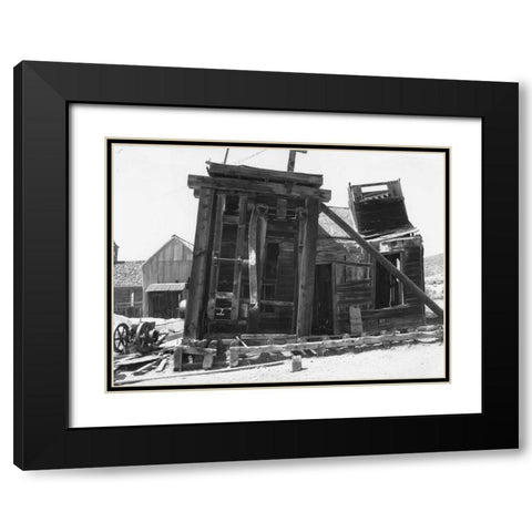 Dilapidated Bodi Black Modern Wood Framed Art Print with Double Matting by Koetsier, Albert