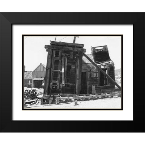 Dilapidated Bodi Black Modern Wood Framed Art Print with Double Matting by Koetsier, Albert