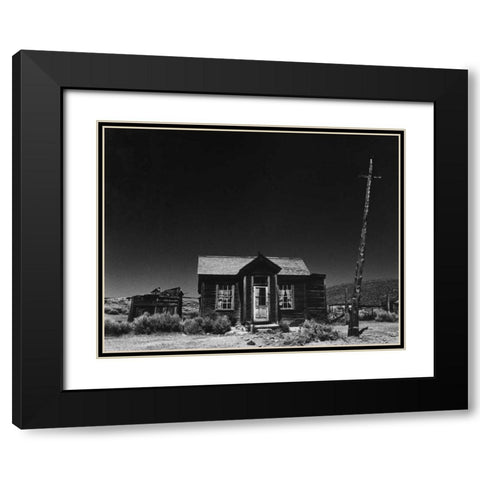 Bodi Outhouse Black Modern Wood Framed Art Print with Double Matting by Koetsier, Albert