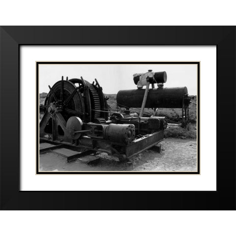 Bodi Mining 2 Black Modern Wood Framed Art Print with Double Matting by Koetsier, Albert