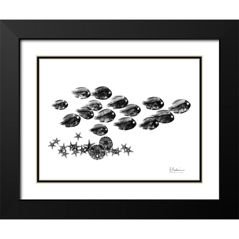 Back to School Black Modern Wood Framed Art Print with Double Matting by Koetsier, Albert