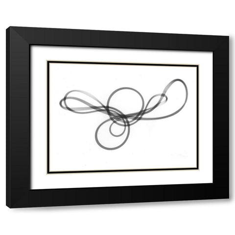 String Theory Black Modern Wood Framed Art Print with Double Matting by Koetsier, Albert