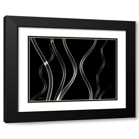 Endless Reach Black Modern Wood Framed Art Print with Double Matting by Koetsier, Albert