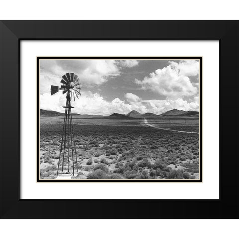 Field Of Winds 1 Black Modern Wood Framed Art Print with Double Matting by Koetsier, Albert