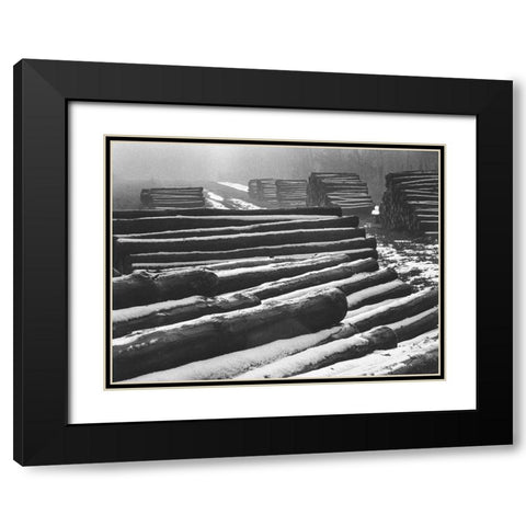 Forever Stairs Black Modern Wood Framed Art Print with Double Matting by Koetsier, Albert