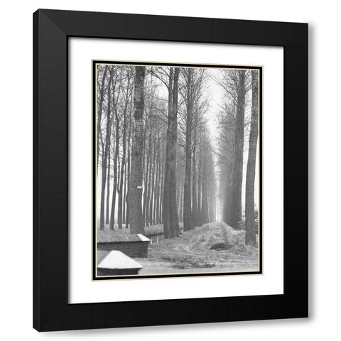 Road To Nowhere Black Modern Wood Framed Art Print with Double Matting by Koetsier, Albert