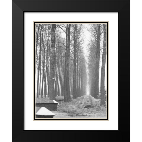 Road To Nowhere Black Modern Wood Framed Art Print with Double Matting by Koetsier, Albert