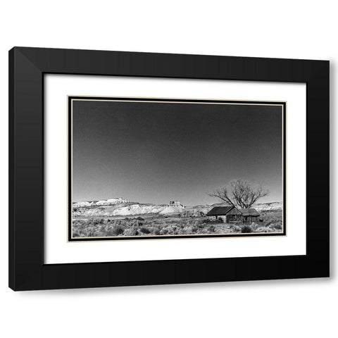 Desert Oasis Black Modern Wood Framed Art Print with Double Matting by Koetsier, Albert