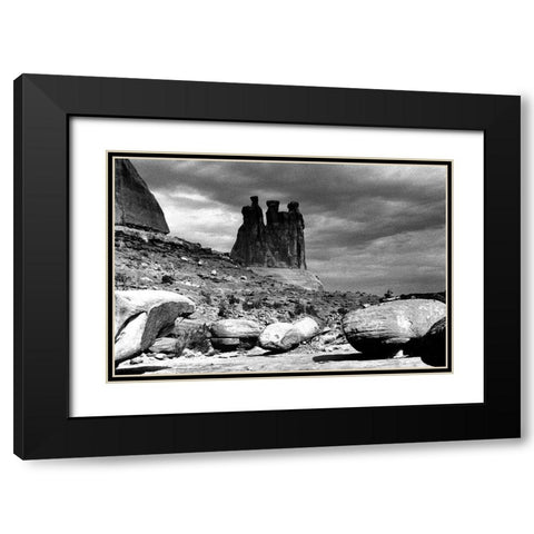 Majestic Beings Black Modern Wood Framed Art Print with Double Matting by Koetsier, Albert