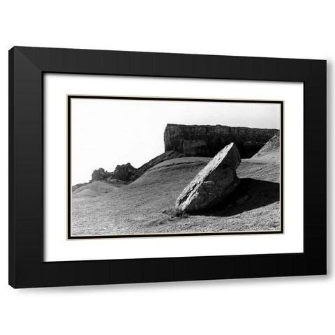 Slanted Ramp Black Modern Wood Framed Art Print with Double Matting by Koetsier, Albert