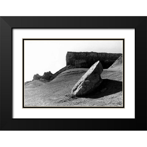 Slanted Ramp Black Modern Wood Framed Art Print with Double Matting by Koetsier, Albert