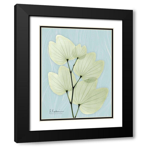 Orchid Tree L122 Black Modern Wood Framed Art Print with Double Matting by Koetsier, Albert