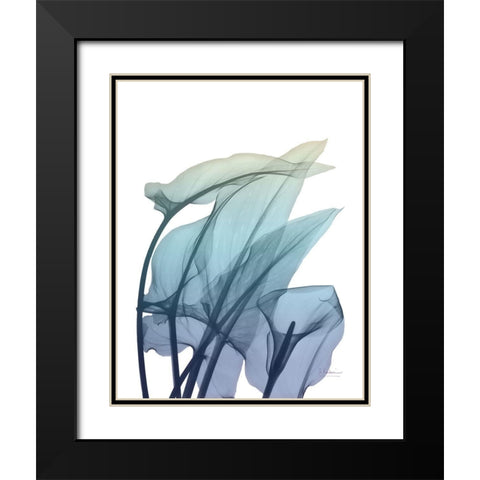 Ombre Expression 3 Black Modern Wood Framed Art Print with Double Matting by Koetsier, Albert