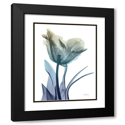 Ombre Expression 5 Black Modern Wood Framed Art Print with Double Matting by Koetsier, Albert