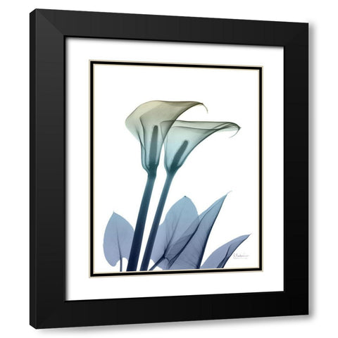 Ombre Expression 9 Black Modern Wood Framed Art Print with Double Matting by Koetsier, Albert