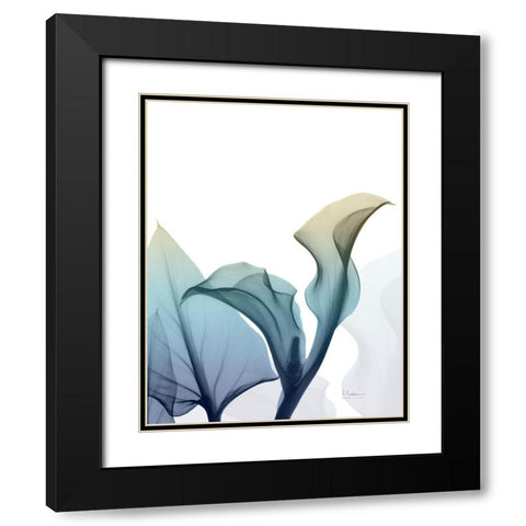 Ombre Expression 10 Black Modern Wood Framed Art Print with Double Matting by Koetsier, Albert