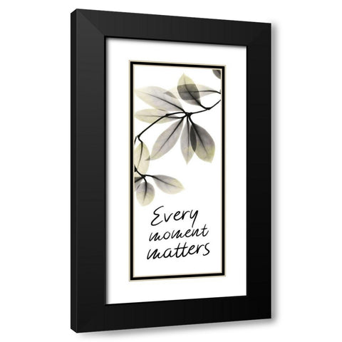 Every Moment Matters Black Modern Wood Framed Art Print with Double Matting by Koetsier, Albert