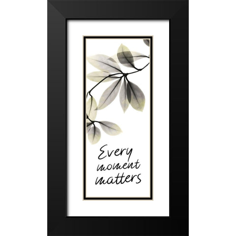 Every Moment Matters Black Modern Wood Framed Art Print with Double Matting by Koetsier, Albert